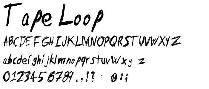 Tape Loop font